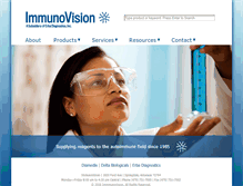 Tablet Screenshot of immunovision.com